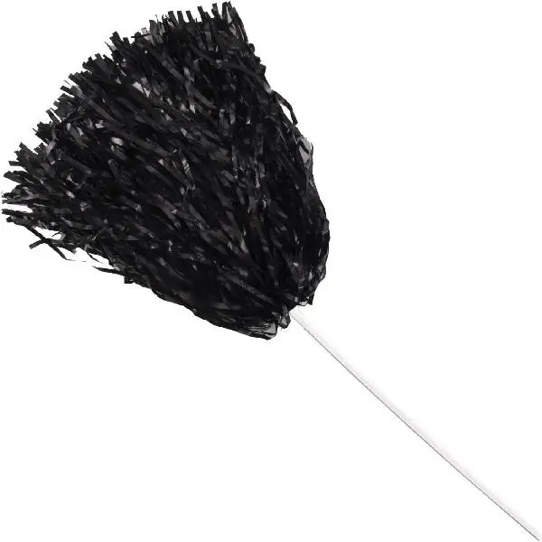 Anderson's Premium Black School Spirit Shakers - Cheerleader Pom Poms (10-Count Pack) for Fans, Alumni, Football, Basketball, Homecoming Events, Graduation Celebrations, Parent Support