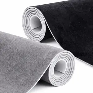Suede Car Headliner Fabric with 1/6'' Foam Backing Soft Trimmable Upholstery Material for Auto Roof Repair, Interior Restoration, Door Panels, Cars, Trucks & RVs