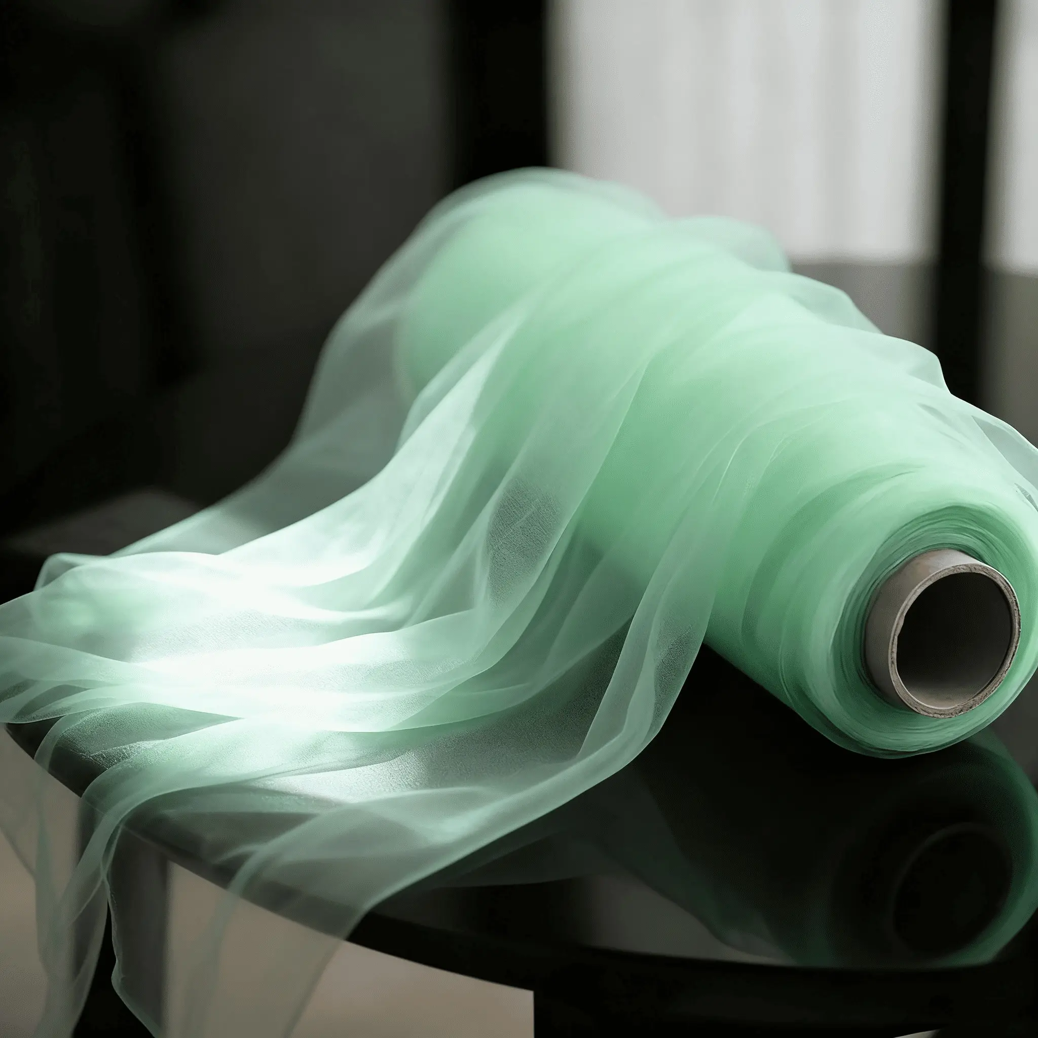 One piece of light green large wedding tulle fabric, Polyester Fabric Backdrop, suitable for wedding arches, ceremony backdrops, tent decorations, party background decoration, indoor and outdoor decorations