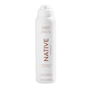 Native Deodorant & Body Spray Contains Naturally Derived Ingredients | Deodorant for Women and Men, All Day Odor Protection, Aluminum and Hydrocarbon Propellant Free | Coconut & Vanilla