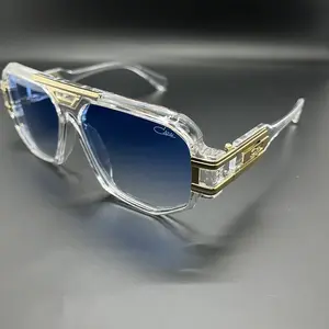 2026 New High Quality Womens Sunglasses Oversized Vintage Retro Driving Outdoor Sports Men's Sun glasses Metal Cazal675