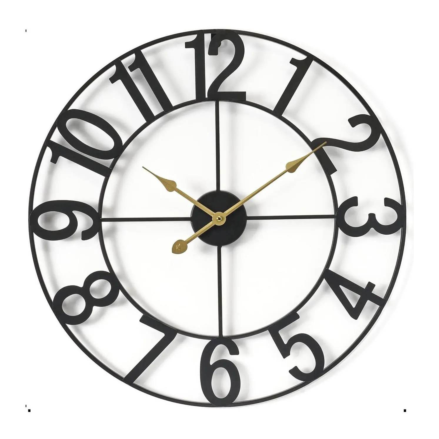 Sorbus Large 24 Inch Wall Clock, Battery Operated