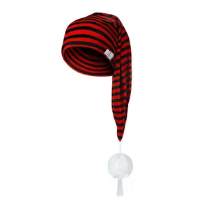 Unisex Striped Pajama Hat – Adjustable Soft Sleeping Cap 2024