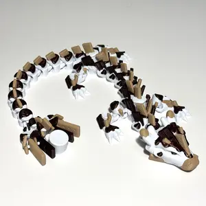 Large S'mores Dragon - 3D Printed Articulating Figure