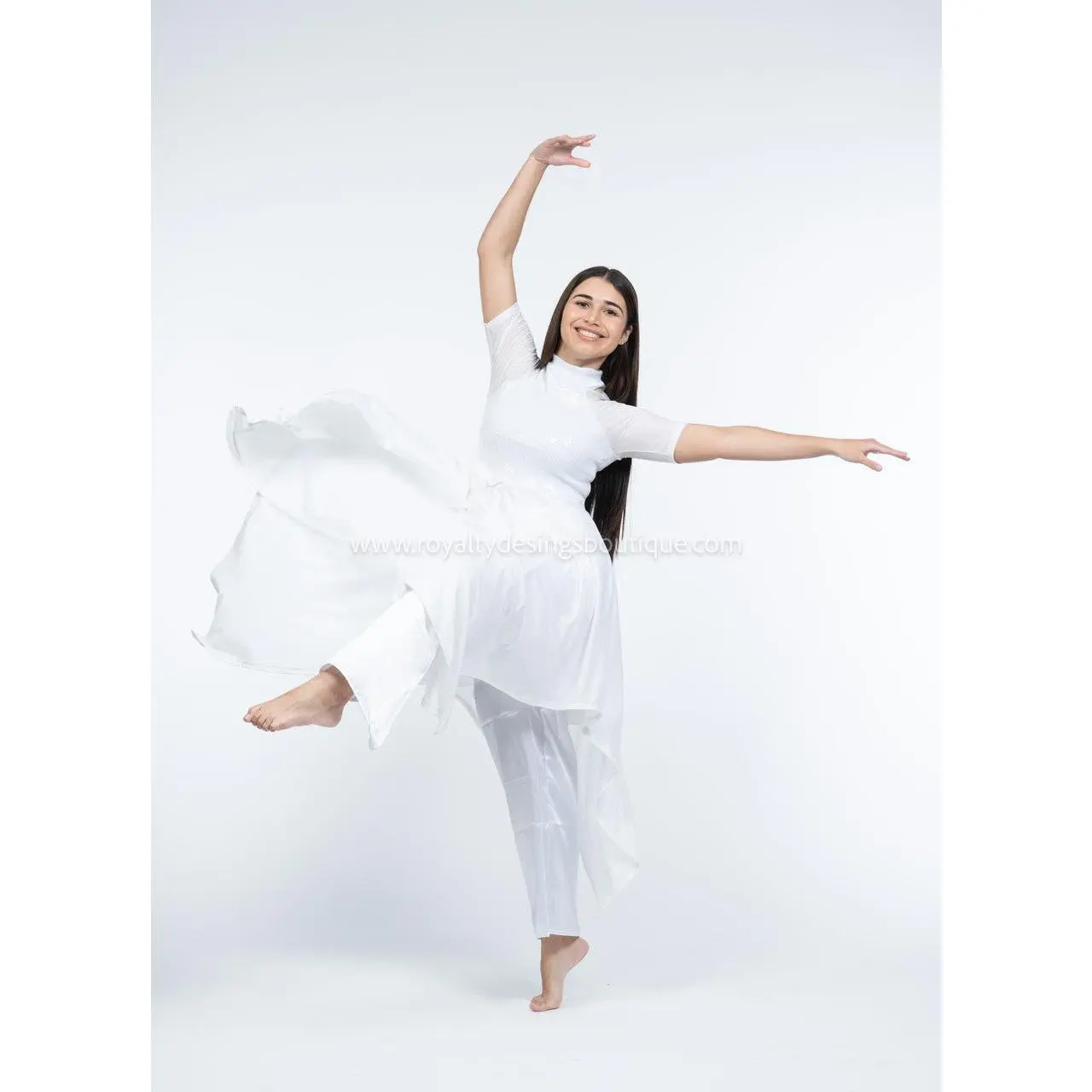 White/White Off Tunic Dress