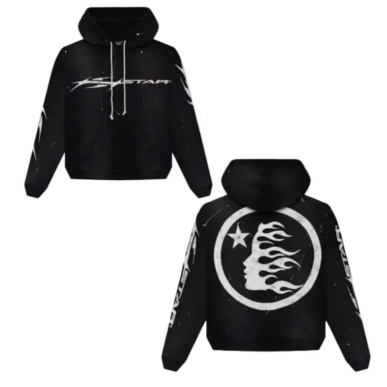 Hell-Star Hoodie for Men & Women – Unisex Hip Hop Street Style | Cozy Winter Fit | Ideal Gift