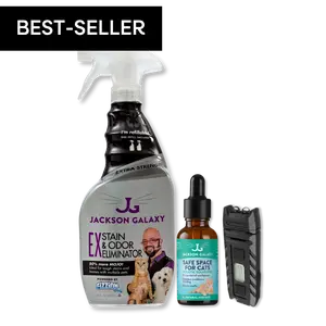 Urine Luck Cat Bundle: EX Stain & Odor, Safe Space for Cats, & Mini Blacklight