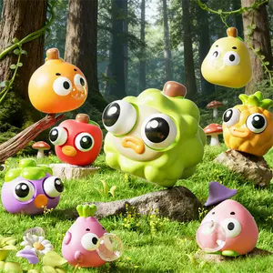 Cute Bubble Blowing Fruit Squishy Toy, Slow Rising Squeeze Fidget Toy for Kids & Adults, Kawaii Stress Relief Sensory Toy, Perfect Party Favors Birthday Gifts