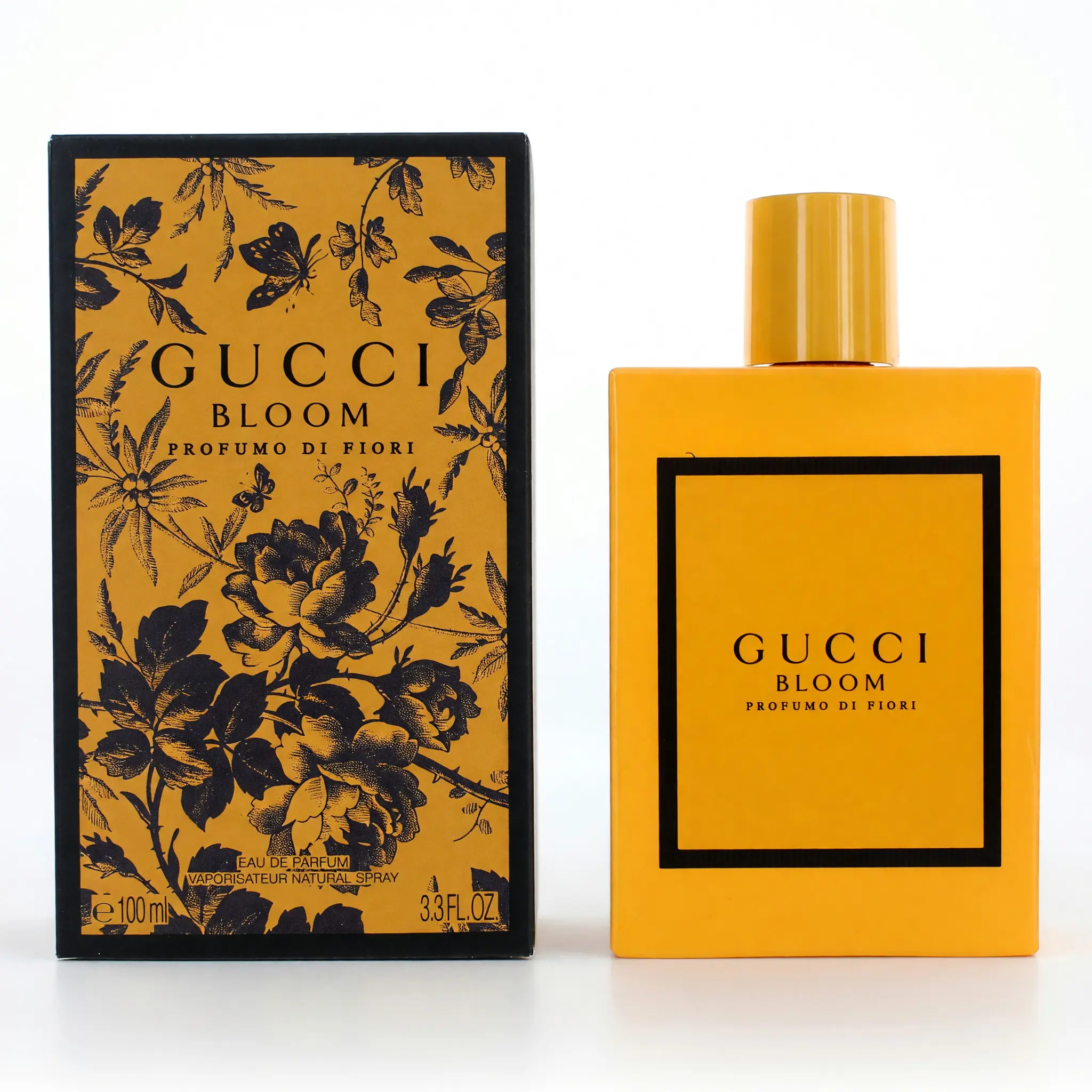 Women's Gucci Bloom Profumo Di Fiori Eau De Parfum (EDP) Spray - 3.3 oz Spray Bottle, Elegant Floral Perfume, Signature Scent with Tuberose, Jasmine, Jasmine Sambac, Musk, Fresh Notes (3-3.9 oz Range)