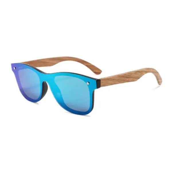 Handmade Bamboo Sunglasses Green Lense
