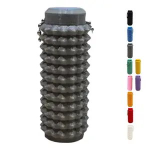 1-2 PC Stress Relief Fidget Keychain - Simple Plastic Spiky Grippie Stim Keyring, Unplated Metal Massage Keychain for Anxiety Relief & Relaxation