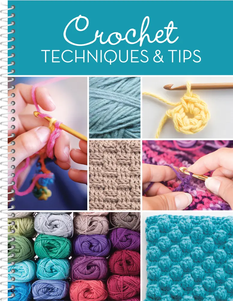 USED Book - Crochet Techniques & Tips: For Beginner & Experienced Crocheters with Step-by-Step Instructions & Photos | 20+ Stitches, Edging & Joining | Spiral Bound Craft Book Gift by Publications International Ltd. (Unknown) - english
