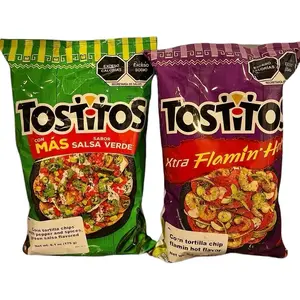 Tostitos Bundle! 6 bags of 65 grams each! 3 flaming hot and 3 salsa verde.