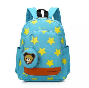 The viral star backpack that holds everything,kids star print backpack, toddler backpack with bear pouch, preschool backpack, cute kids backpack, navy star backpack, red star kids bag, lightweight children backpack, durable school bag for toddlers