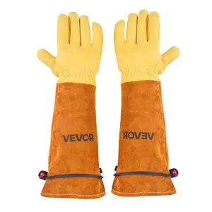 VEVOR Gardening Gloves, Thorn Proof Puncture Resistant Garden Gloves with Elastic Cuff, 17.5 in Long - Sleeve Glove Rose Pruning Glove for Men Women Weeding Digging Planting, Size MVEVOR Super Brand Day