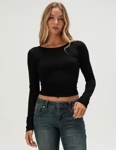 TILLYS Womens Long Sleeve Baby Tee
