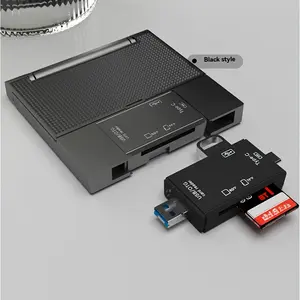Multifunctional Otc Card Reader, Supports Micro SD, USB, Type-C, Ideal for Cameras, Smartphones, Tablets, Portable Design, No Battery Needed, USB TF Card
