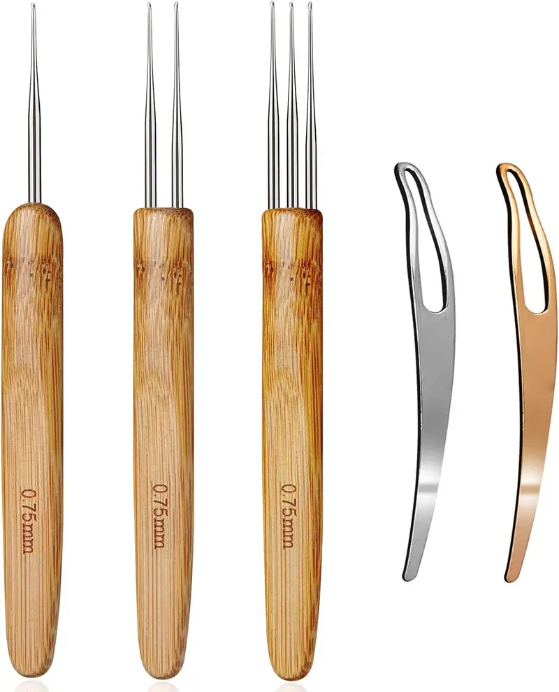 Dreadlock Crochet Hook for Hair, Loc  for Dreads, Dreadlocks Crochet , Interlocking Tool for , Braid Craft(0.75mm)