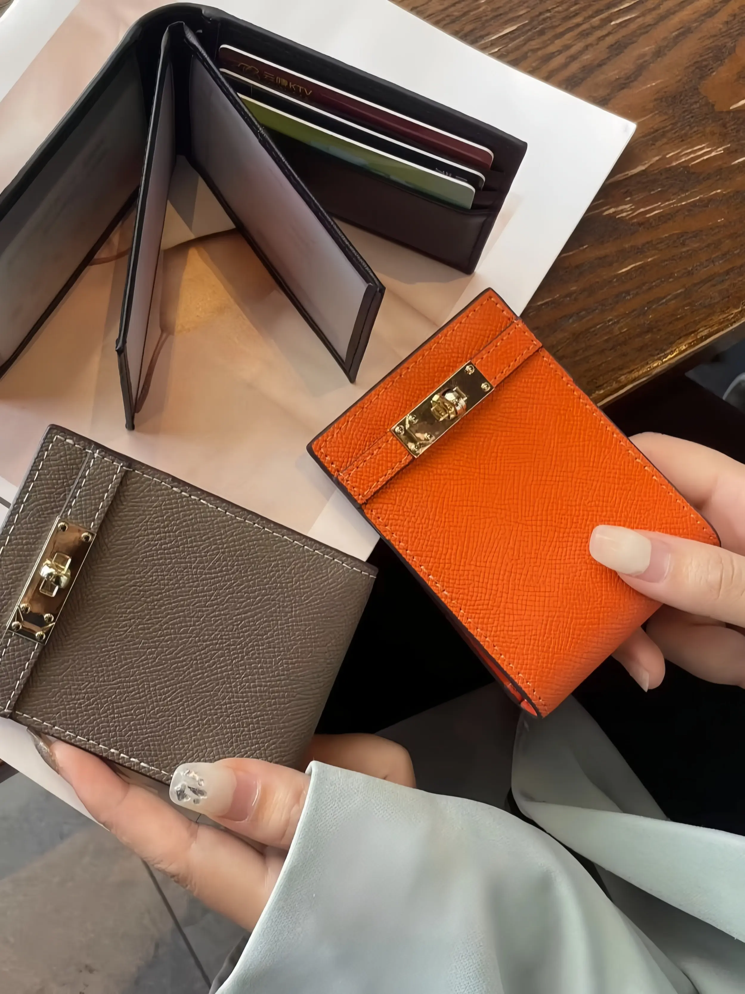Women's Genuine Leather Driver's License Case, New Design Dual-Function ID Card Holder, Protective Cover for Driving Permit, Leather Wallet, Leather Cowhide Wallet, Cardholder, Leather Card Holders