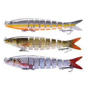 FINXTIDE 3PCS Free Combination Set Multi Jointed Fishing Lures 135mm/20g Crankbait 8 Segments Wobblers Artificial Bait Hard Swimbait Lure Dealsforyoudays