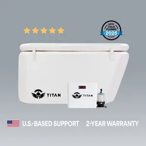 #1 Cold Plunge with Chiller | 2-Year Warranty | Angled Back | Titan Wellness
