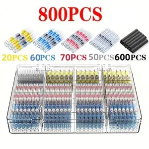 Car Wire Heat Shrink Connector Kit, Waterproof Welding Sealed Electrical Connector Suitable for Car and Boat Wiring, Cable