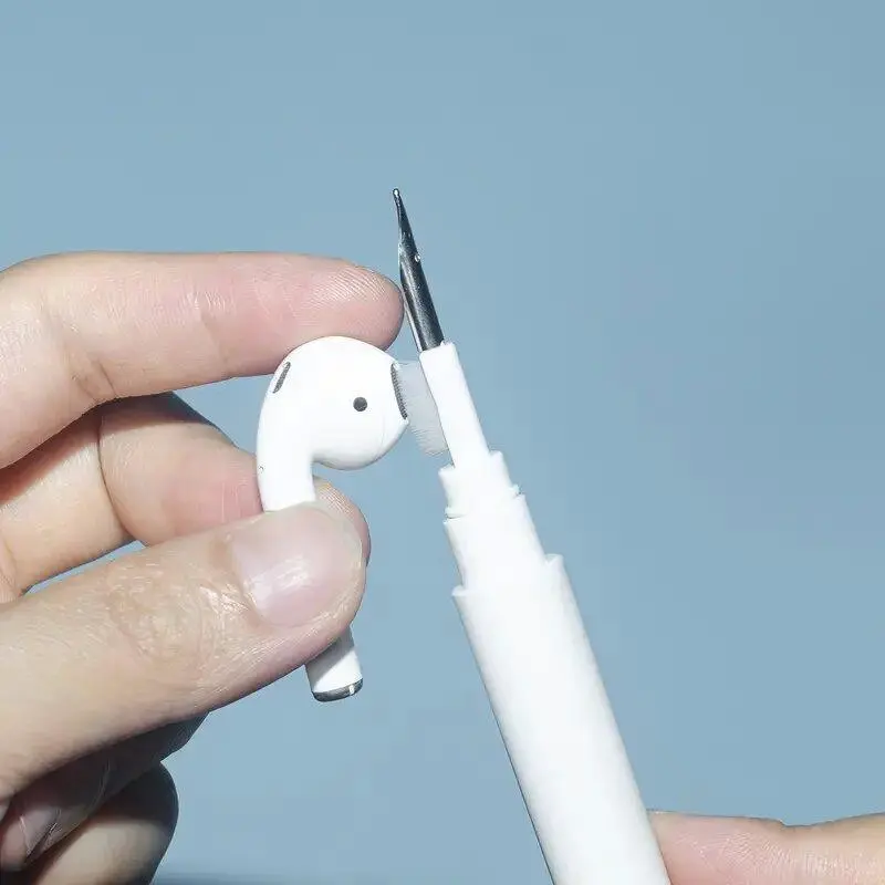 3-in-1 Earphone Cleaning Brush, Portable Lightweight Compact Durable Plastic Earphone Cleaning Pen, Multifunctional Headphone Accessories Earbuds Cleaning Tool Earbud Hygiene Care for AirPods, Airpods Pro