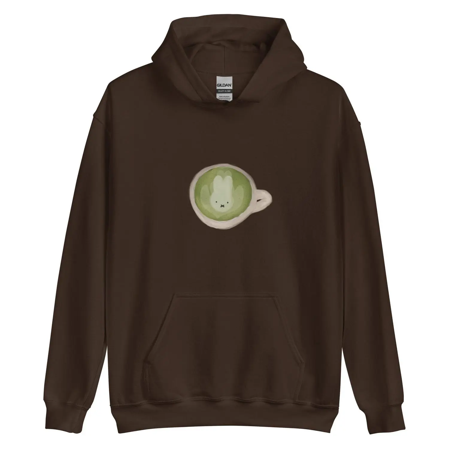 Miffy Matcha Hoodie, Miffy Sweatshirt Onigiri Riceball Sweatshirt, Cute Eating Lunch Y2K Sweater Cotton