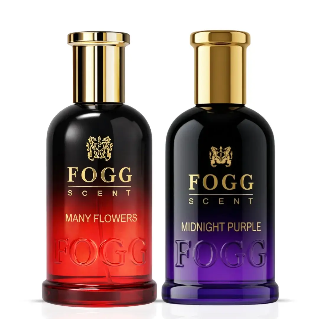 Many Flowers & Midnight Purple for Women Eau de Parfum Spray 100ml (3.38 oz) by Fogg (Bundle) Many Flowers & Midnight Purple for Women Eau de Parfum Spray 100ml (3.38 oz) by Fogg (Bundle)