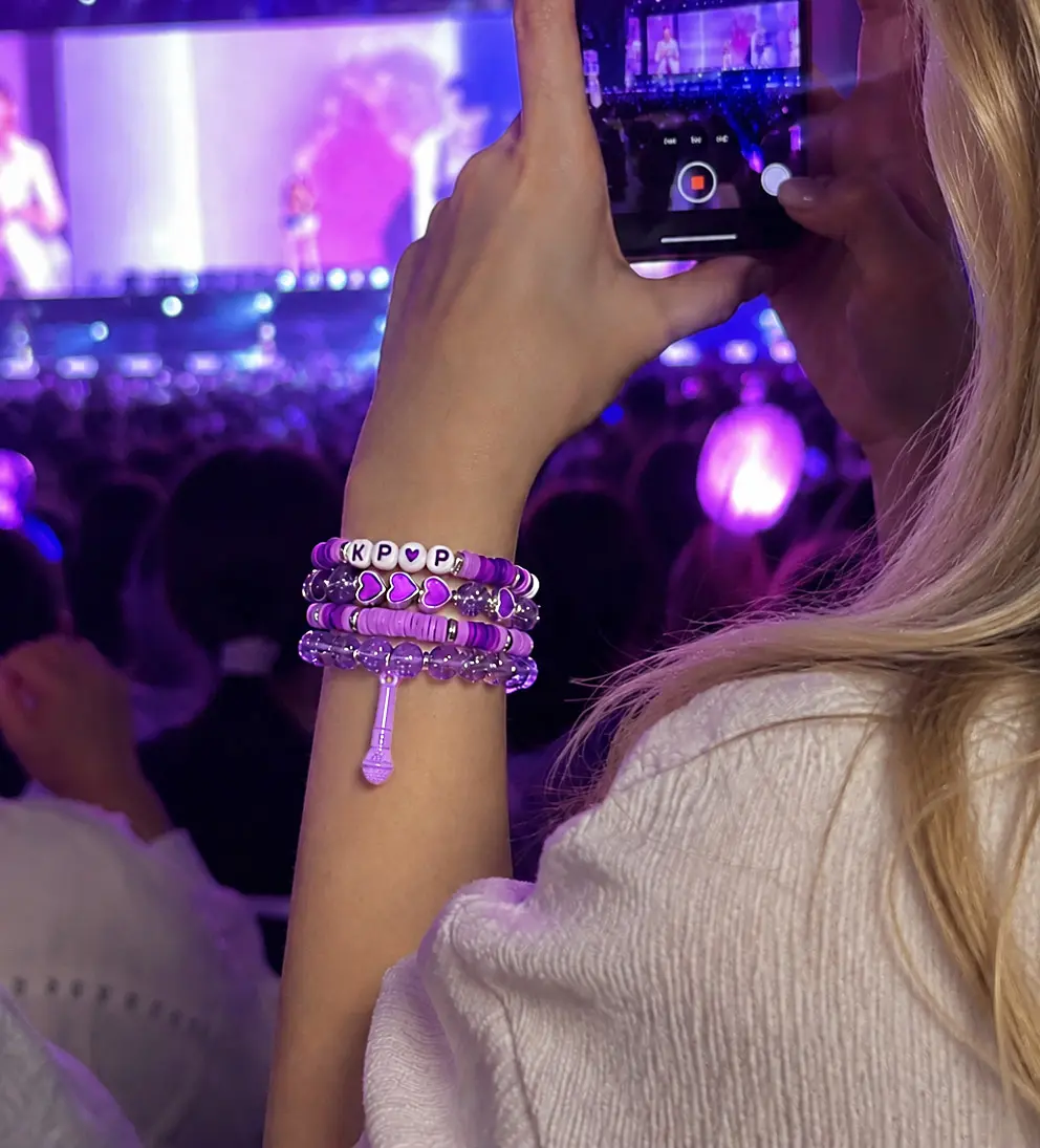 KPop Merch Bracelets Jewelry - Fashionable Stackable Bangle Style, Anime-Inspired Hunters Cosplay, Daily Wear Arm Candy Accessories for KPop Concert Fan Meet Gifts
