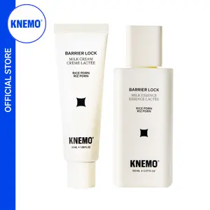 [KNEMO Official] BARRIER LOCK DUO - Rice PDRN Milk Essence  + Rice PDRN Milk Cream - Rice PDRN, Lipids, 6 Ceramide Blend, Rich, Milky, Barrier Repair