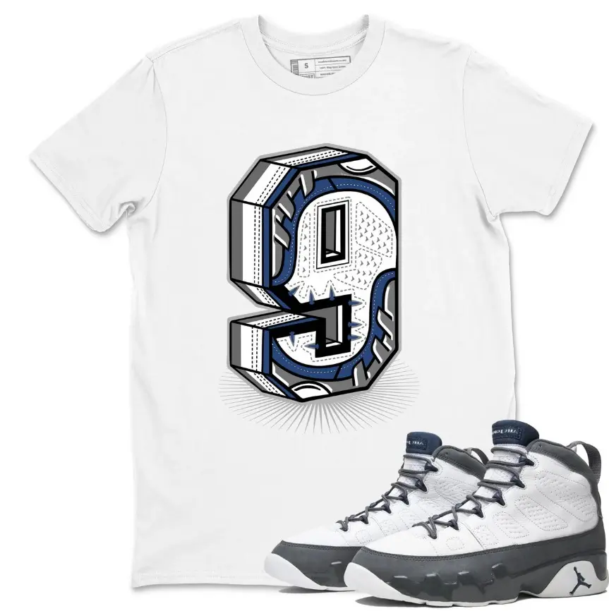 Unisex Tee Shirt Matching AJ 9 Flint Grey Sneaker Matching Tee Number Nine T-Shirt, 9 Flint Grey Shirt, Unisex Graphic Tee, Unique Graphic Tee, Size S-5XL
