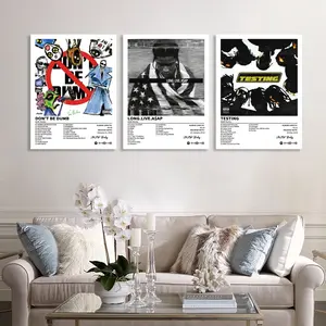 3-piece set: 【Don't Be Dumb/TESTING】album cover poster, suitable for bedroom, living room, and hallway wall decorations, hip-hop, rap, and R&B style, Christmas gifts and holiday decorations, Room Wall Art, frameless.