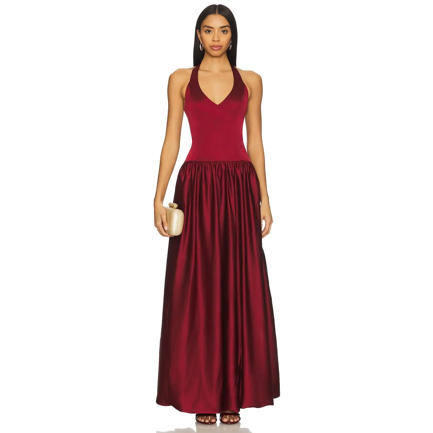 Show Me Your Mumu Eliza Maxi Dress in Cranberry