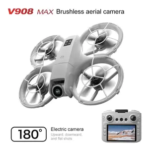 8K Camera Brushless Motor Drone with Large Screen Remote Controller, 2000m Long Range, 120° Wide-Angle FPV Camera, 360° Flips, Motorized Tilt, 244g Lightweight, 100m Flight Altitude, 2 Batteries