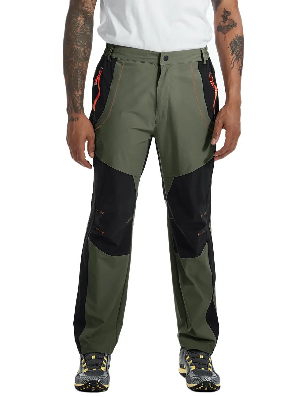 TBMPOY Men's Lightweight Hiking Cargo Pants Waterproof Quick Dry Tactical Outdoor Work Pants with Zipper Pockets for Fishing Camping Climbing fathersdaygift
