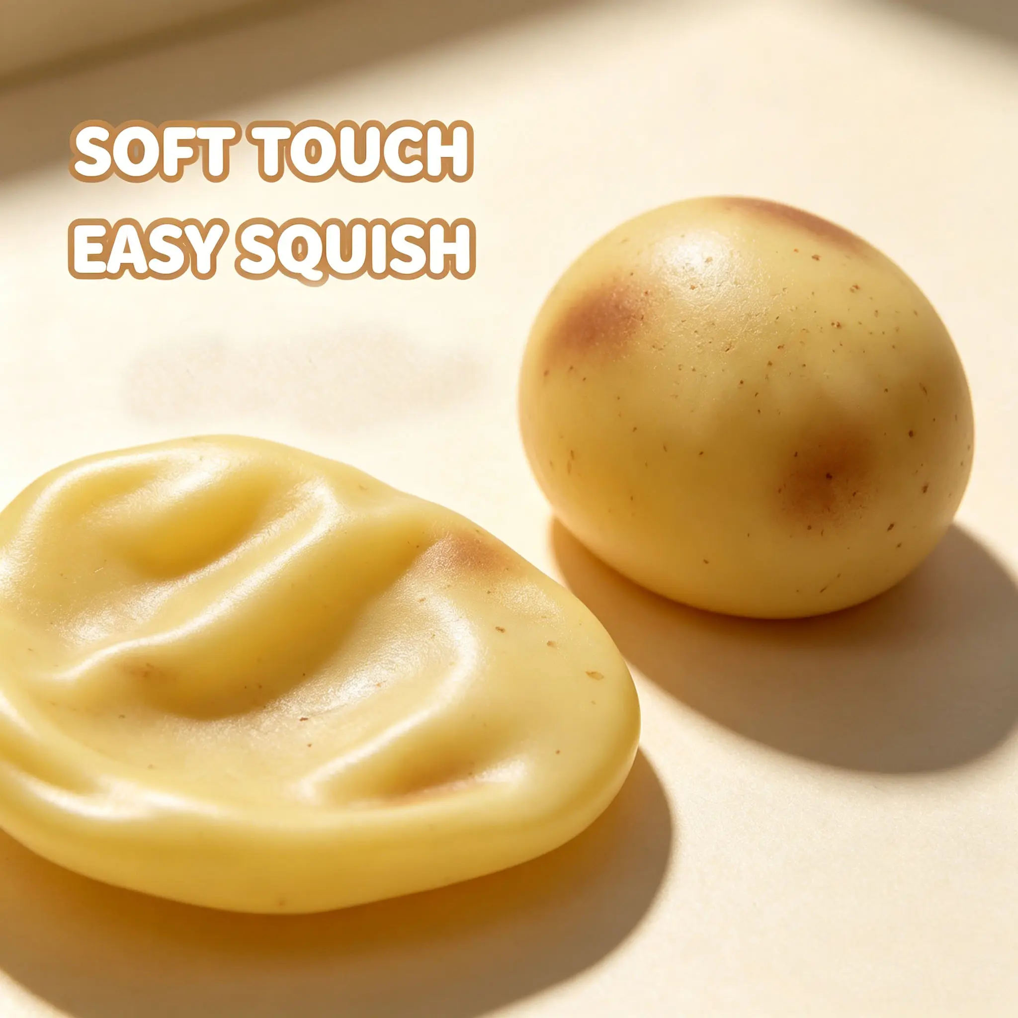 2.56 Inch Mini Non Rebound Potato Squishy Toy,  Squeeze Fidget Ball, Stress Relief Sensory Toy For Dailylay