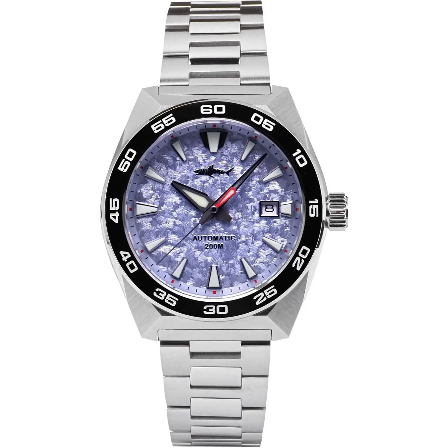 HEIMDALLR Men's Analog Automatic Dive Mechanical Watch - Sapphire Crystal, Ceramic Bezel, 200m/20atm WR, Steel Strap, 40mm, C3 Dark Clarity Luminescent Hands (Men's Watches, 100M - 200M Water Resistance), C3 Night Glow, Automatic Diving Wrist Watches soho