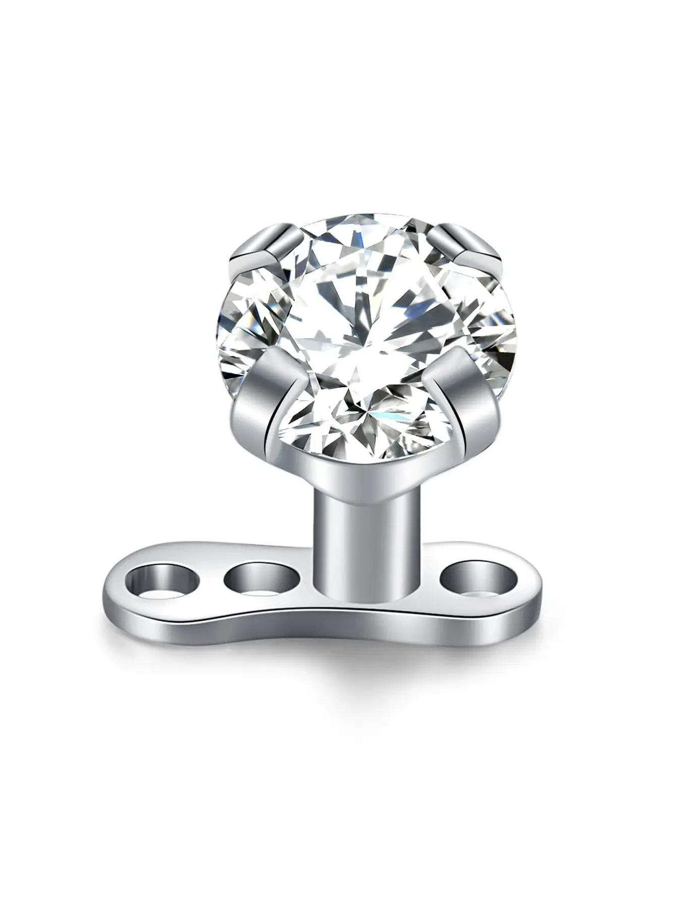 14G Dermal Anchor Tops and Base 316L Stainless Steel Dainty CZ Microdermals Body Piercings Studs Punk Personalized Jewelry Gifts for Women Hypoallergenic Multiple Styles Nose Piercing Jewelry Stud Nose Rings Septum Ring Body Jewellery