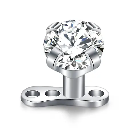 14G Dermal Anchor Tops and Base 316L Stainless Steel Dainty CZ Microdermals Body Piercings Studs Punk Personalized Jewelry Gifts for Women Hypoallergenic Multiple Styles Nose Piercing Jewelry Stud Nose Rings Septum Ring Body Jewellery