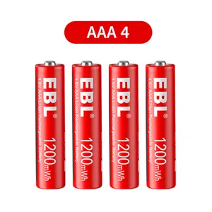 EBL 1.5V AAA Rechargeable Li-ion Batteries 1200mWh