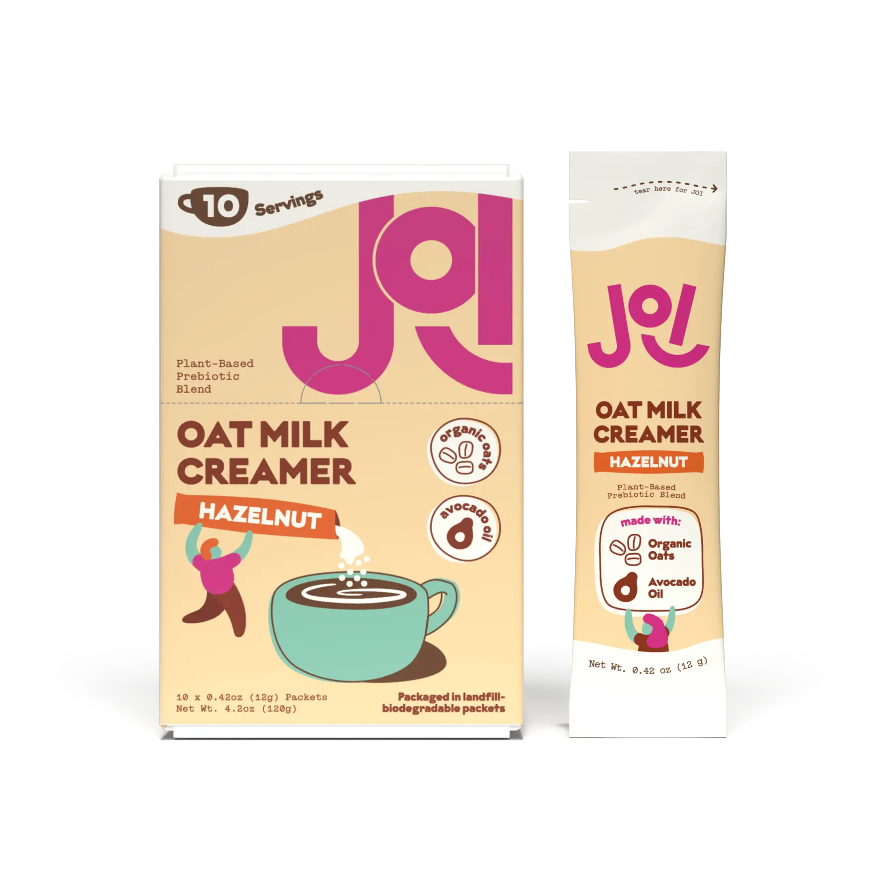 Oat Milk Creamer, Hazelnut - Singles