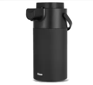 Tiken Airpot Coffee Dispenser with Pump - Coffee Carafes for Keeping Hot - Beverage Dispenser - Thermal Coffee Carafe for Hot Liquids - Stainless Steel Insulated Coffee Thermos Carafe