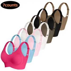 Women's Solid Wireless Bra, ComfortableBreathable Push Up Bra, Softness Lightweight,Lingerie for All Seasons, Pushbra Everyday Bridal Bridal