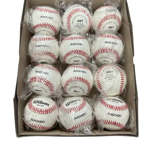 Wilson 9" A1010S Official High School Leather Blem Baseballs -- 1 DZ