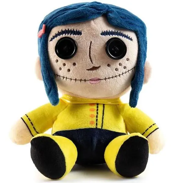 Kidrobot Coraline with Button Eyes Phunny Plush