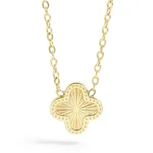 Lucky Charm Necklace with Decorative Pendant and Chain