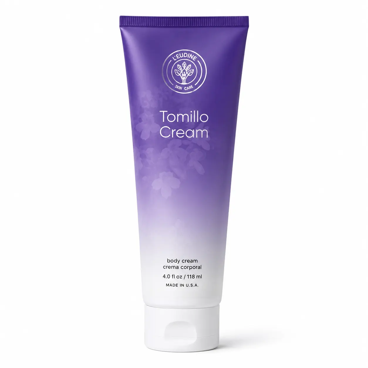 L'eudine Thyme Body Cream, Soothing Moisturizer for Full Body, Arms & Legs, Cruelty Free Aromatherapy Care for Kids & Adults, 4 Fl Oz, 3.0 To 5.9 Fl. Oz., Hydrates Deeply, Fresh Herbs, Back, All Skin Types, Rich Cream, Body Care, Herbal