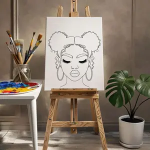 DTF Transfer Outline Press & Paint for DIY Wall Art Sip and Paint Party Ladies Night Craft Night Kids Activities