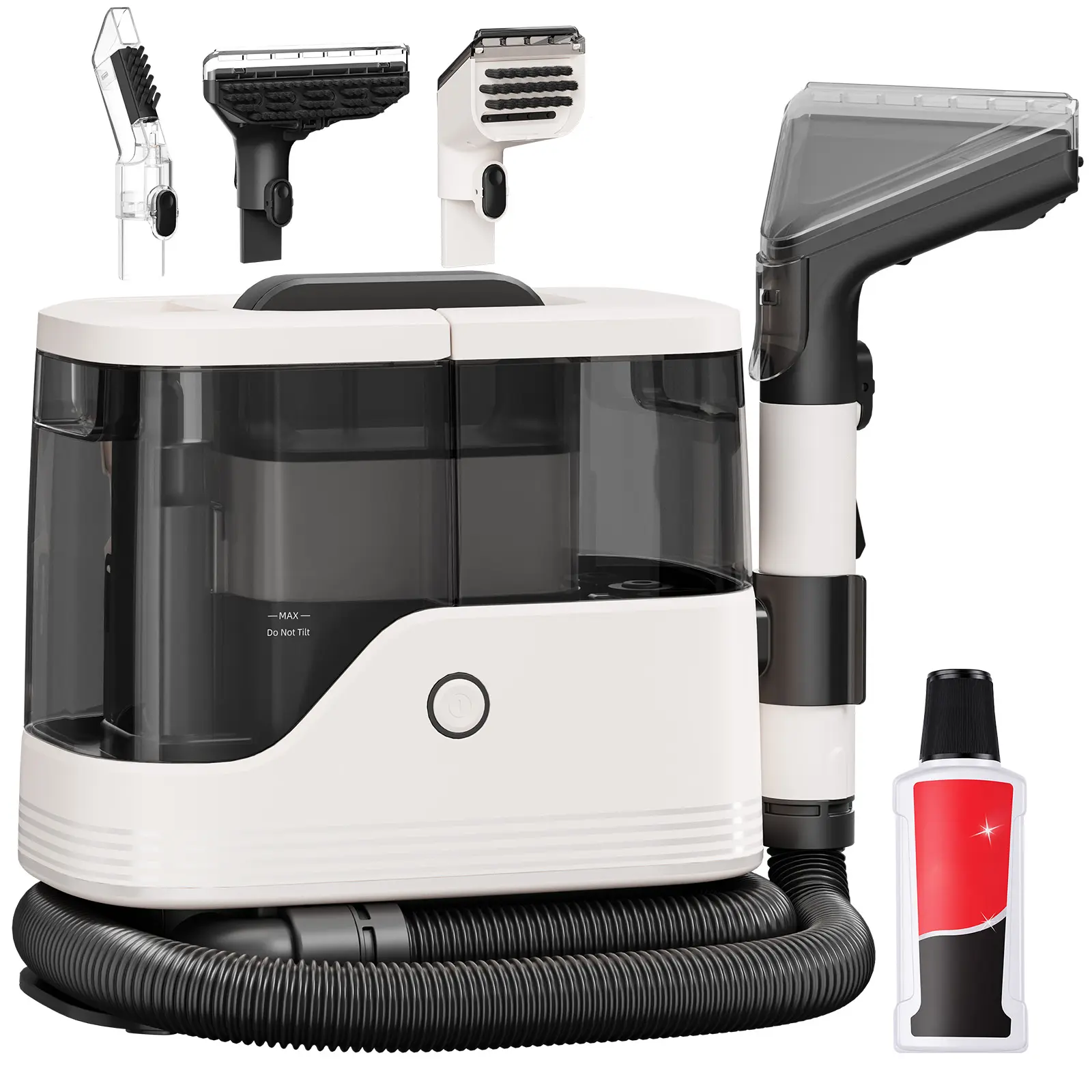 Portable Spot Carpet Cleaner Machine, 1.5L Large Removable Water Tank Upholstery Stain Cleaner, Multi‑Purpose Deep Cleaning Machine for Carpet, Sofa, Mattress, Car Seats & Pet Spills